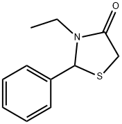 4-Thiazolidinone,3-ethyl-2-phenyl-(5CI) Structure
