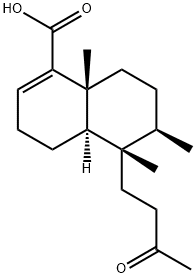 (4aR)-3,4,4a,5,6,7,8,8a-Octahydro-5,6α,8aα-trimethyl-5β-(3-oxobutyl)-1-naphthoic acid 구조식 이미지