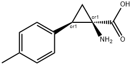 Cyclopropanecarboxylic acid, 1-amino-2-(4-methylphenyl)-, (1R,2R)-rel- (9CI) Structure