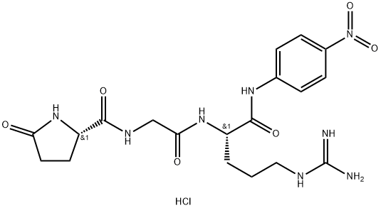 PGLU-GLY-ARGP-니트로아닐라이드염산염 구조식 이미지