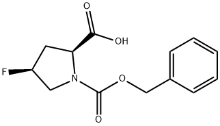 Cbz-cis-4-fluoro-Pro-OH Structure