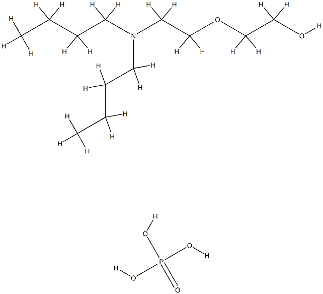 Phosphoric acid, C12-15-alkyl esters, compds. with polyethylene glycol mono[2-(dibutylamino)ethyl] ether Structure