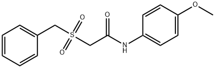 2-(benzylsulfonyl)-N-(4-methoxyphenyl)acetamide Structure