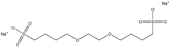 Polyethylene glycol, disulfobutyl ether, disodium salt Structure