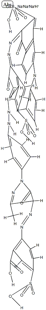 Cuprate(4-), [2-[[4,5-dihydro-1-[4-[[3-hydroxy-4-[[1-hydroxy-6-(phenylamino)-3-sulfo-2-naphthalenyl]azo]-7-sulfo-1-naphthalenyl]azo]phenyl]-3-methyl-5-oxo-1H-pyrazol-4-yl]azo]-5-sulfobenzoato(6-)]-, trisodium hydrogen Structure