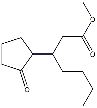 β-Butyl-2-oxocyclopentanepropanoic acid methyl ester Structure