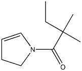 1H-Pyrrole,1-(2,2-dimethyl-1-oxobutyl)-2,3-dihydro-(9CI) Structure