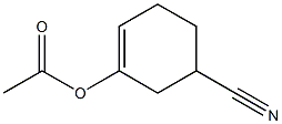 3-Cyclohexene-1-carbonitrile,3-(acetyloxy)-(9CI) Structure