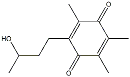 2,5-Cyclohexadiene-1,4-dione,2-(3-hydroxybutyl)-3,5,6-trimethyl-(9CI) 구조식 이미지