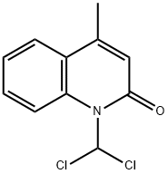 2(1H)-Quinolinone,1-(dichloromethyl)-4-methyl-(9CI) Structure