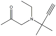 2-Propanone,1-[(1,1-dimethyl-2-propynyl)ethylamino]-(9CI) 구조식 이미지