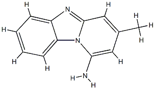 Pyrido[1,2-a]benzimidazol-1(5H)-imine, 3-methyl- (9CI) 구조식 이미지
