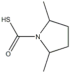 1-피롤리딘카보티오이산,2,5-디메틸-(9CI) 구조식 이미지