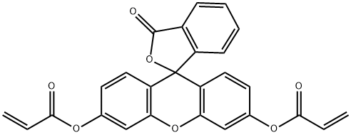 FLUORESCEIN O O'-DIACRYLATE  98 Structure