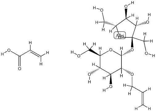 α-D-Glucopyranoside, -D-fructofuranosyl, mono-2-propenyl ether, polymer with 2-propenoic acid Structure