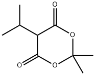 (1,3-Dioxane-4,6-dione, 2,2-diMethyl-5-(1-Methylethyl)) 구조식 이미지