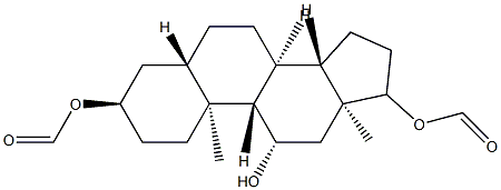 5α-Androstane-3α,11β,17β-triol 3,17-diformate 구조식 이미지