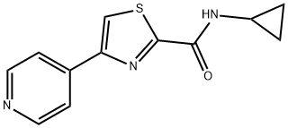 2-Thiazolecarboxamide,N-cyclopropyl-4-(4-pyridinyl)-(9CI) Structure