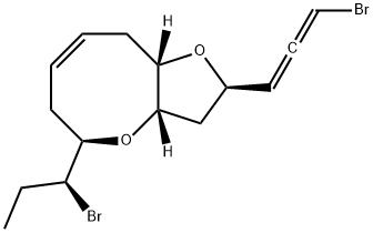 (2R)-2-[(S)-3-Bromopropadien-1-yl]-5β-[(S)-1-bromopropyl]-3,3aβ,5,6,9,9aβ-hexahydro-2H-furo[3,2-b]oxocin 구조식 이미지