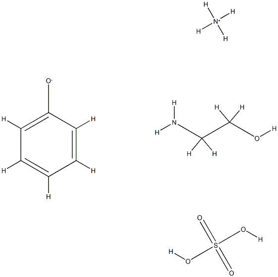 sulfuric acid, polymer with phenol, ammonium salt,compd. with 2-aminoethanol Structure