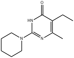 4(1H)-Pyrimidinone,5-ethyl-6-methyl-2-(1-piperidinyl)-(9CI) 구조식 이미지