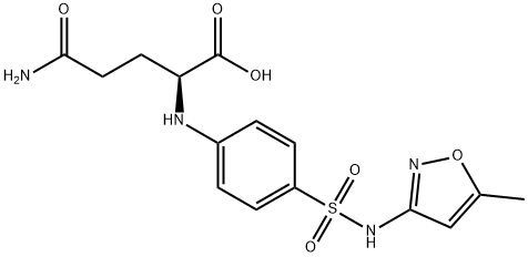 감마-글루타밀설파메톡사졸 구조식 이미지