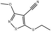 4-Isothiazolecarbonitrile,5-(ethylthio)-3-methoxy-(9CI) Structure