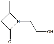 2-Azetidinone,1-(2-hydroxyethyl)-4-methyl-(9CI) 구조식 이미지