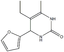 2(1H)-Pyrimidinone,5-ethyl-4-(2-furanyl)-3,4-dihydro-6-methyl-(9CI) Structure