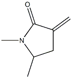 2-피롤리디논,1,5-디메틸-3-메틸렌-(9CI) 구조식 이미지