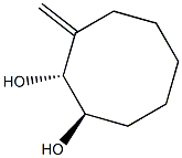 1,2-시클로옥탄디올,3-메틸렌-,(1R,2R)-rel-(9CI) 구조식 이미지