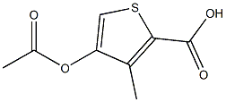 2-티오펜카르복실산,4-(아세틸옥시)-3-메틸-(9CI) 구조식 이미지