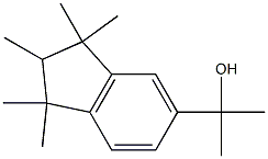 2,3-디하이드로-α,α,1,1,2,3,3-헵타메틸-1H-인덴-5-메탄올 구조식 이미지