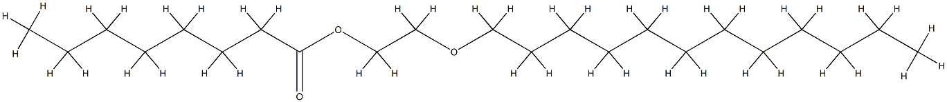 Dodecanol-ethoxiliert, caprylsureester, mittlere EO 5 mol Structure