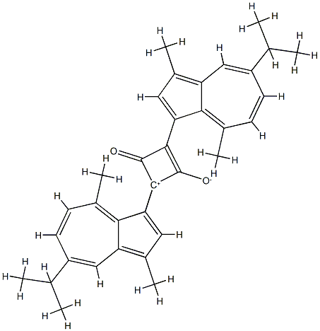 2 4-DI-3-GUAIAZULENYL-1 3-DIHYDROXYCYCL& 구조식 이미지