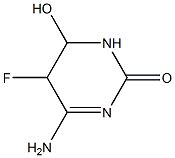 2(1H)-Pyrimidinone,4-amino-5-fluoro-5,6-dihydro-6-hydroxy-(9CI) 구조식 이미지