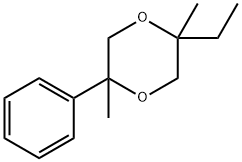 1,4-Dioxane,2-ethyl-2,5-dimethyl-5-phenyl-(9CI) 구조식 이미지