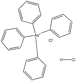 tetraphenylarsonium chloride, compound with hydrochloric acid (1:1) Structure