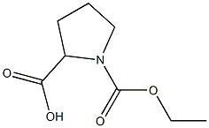 1-(ethoxycarbonyl)pyrrolidine-2-carboxylic acid 구조식 이미지