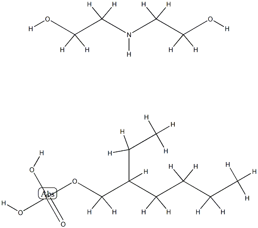 인산,2-에틸헥실에스테르,화합물.2,2'-이미노비스[에탄올]함유 구조식 이미지