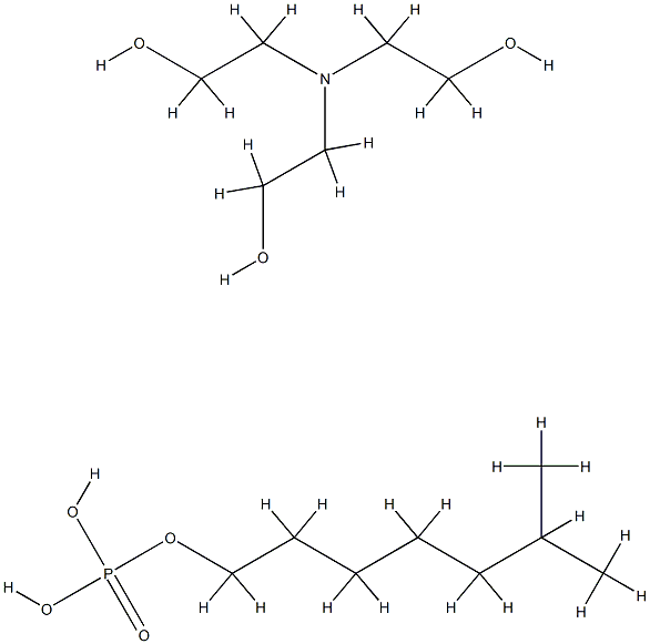 Phosphoric acid, isooctyl ester, compd. with 2,2',2''-nitrilotris[ethanol] Structure