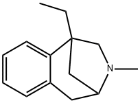 1,4-Methano-1H-3-benzazepine,1-ethyl-2,3,4,5-tetrahydro-3-methyl-(9CI) 구조식 이미지