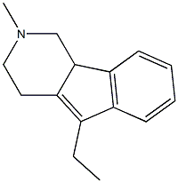 1H-Indeno[1,2-c]pyridine,5-ethyl-2,3,4,9b-tetrahydro-2-methyl-(9CI) 구조식 이미지