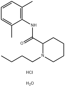 Bupivacaine Hydrochloride Structure