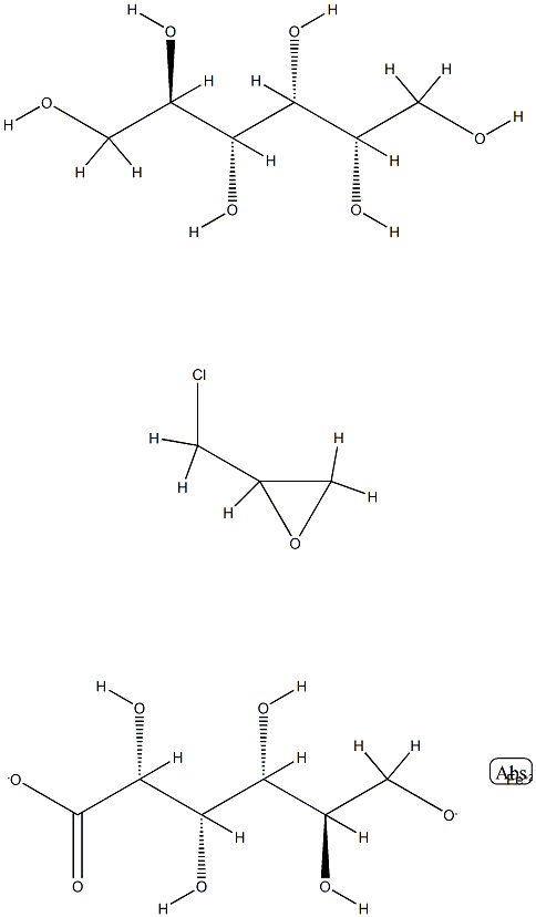 철-폴리(소르비톨-글루콘산)복합체 구조식 이미지