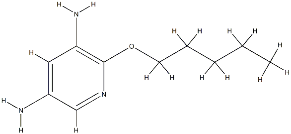 3,5-Pyridinediamine,2-(pentyloxy)-(9CI) Structure