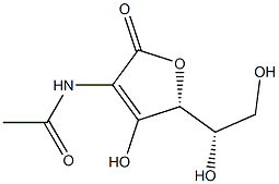 L-아스코르브산,2-(아세틸아미노)-2-데옥시-(9CI) 구조식 이미지