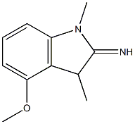 2H-Indol-2-imine,1,3-dihydro-4-methoxy-1,3-dimethyl-(9CI) Structure