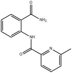 2-피리딘카르복사미드,N-[2-(아미노카르보닐)페닐]-6-메틸-(9CI) 구조식 이미지