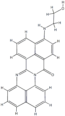 11-[(2-Hydroxyethyl)amino]-14H-benz[4,5]isoquino[2,1-a]perimidin-14-one 구조식 이미지